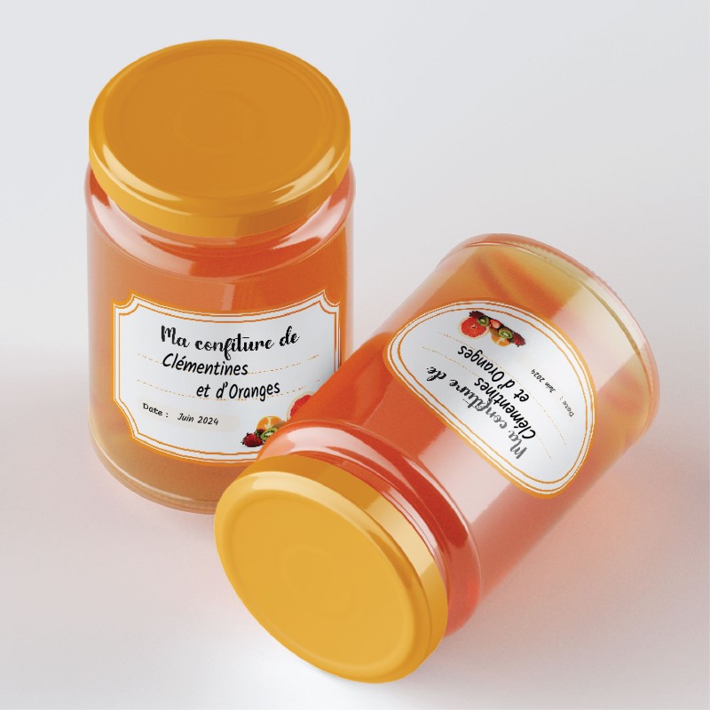Étiquettes autocollante pour confiture, compote ou gelée à remplir