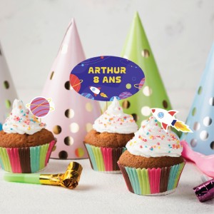 Kit étiquettes anniversaire sur mesure pour enfants