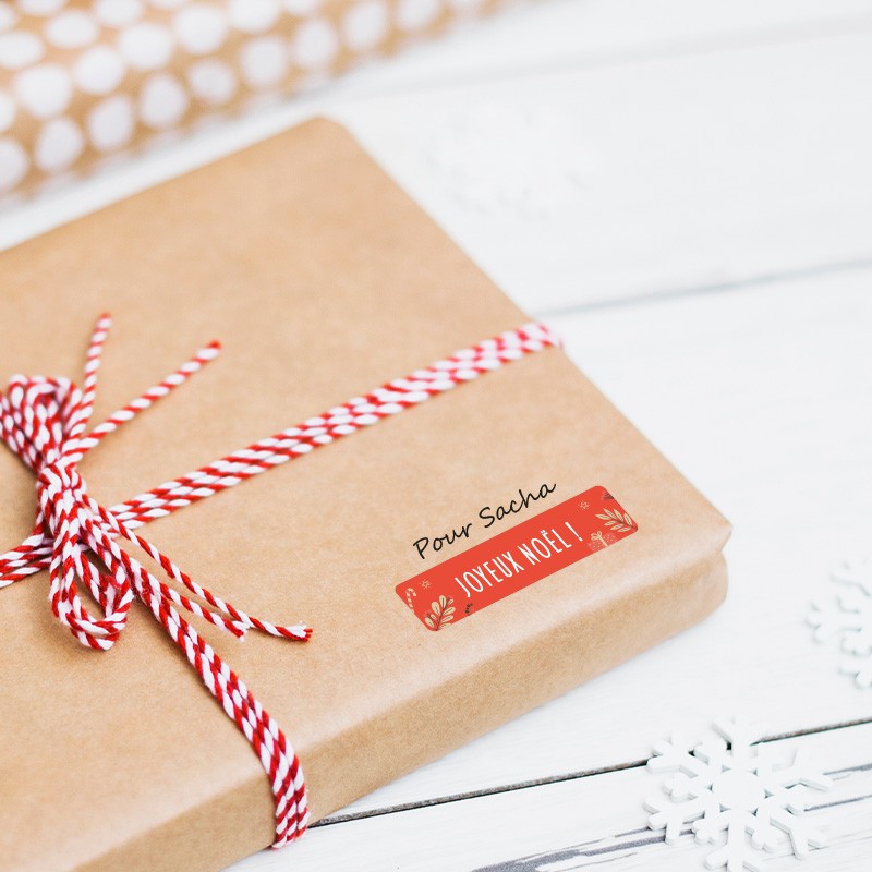 Étiquettes autocollantes Joyeux Noël