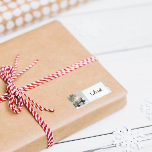 Étiquettes autocollantes images de Noël