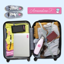 Pack internat et lycée pro. étiquettes autocollantes et thermocollantes pour objets et vêtements