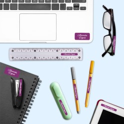 Pack bureau étiquettes autocollantes pour objets et vêtements