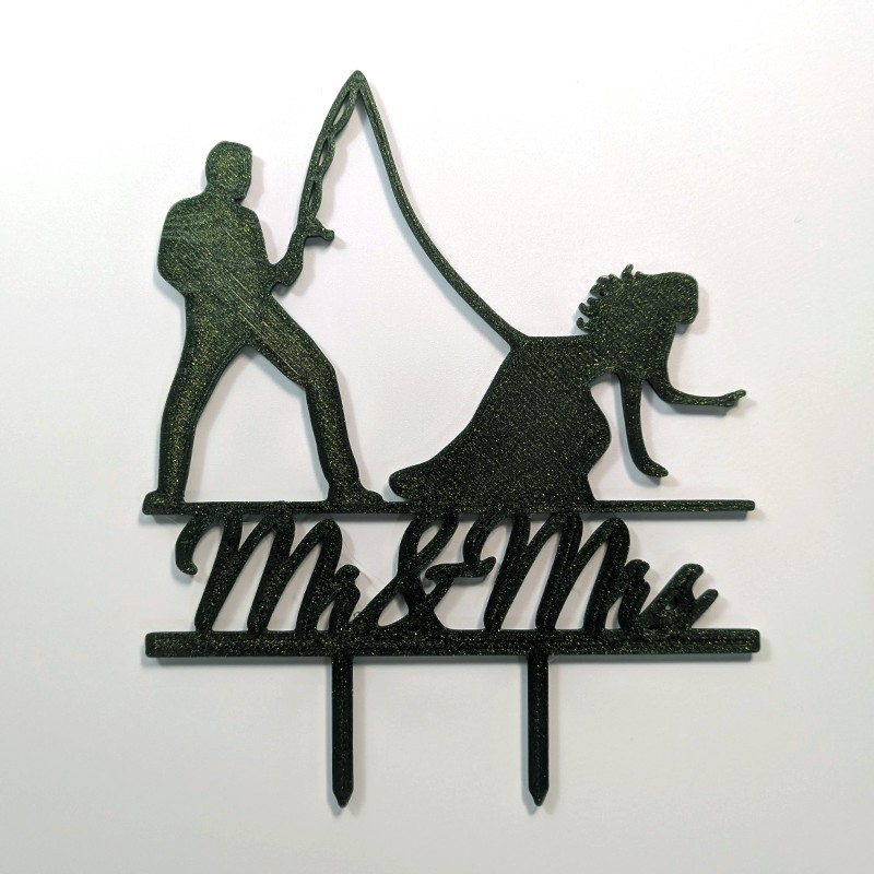 Pic à gâteau de mariage Mr and Ms