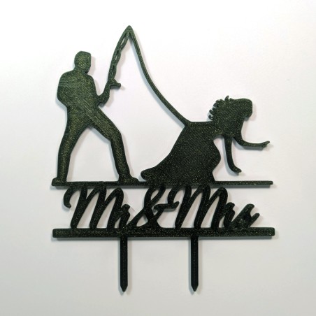 Pic à gâteau de mariage Mr and Ms