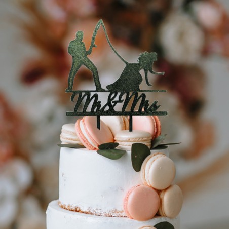Pic à gâteau de mariage Mr and Ms
