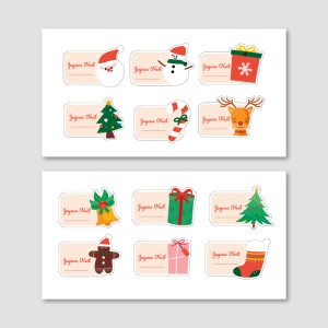 Ma Belle Étiquette - Étiquettes Autocollantes De Noël