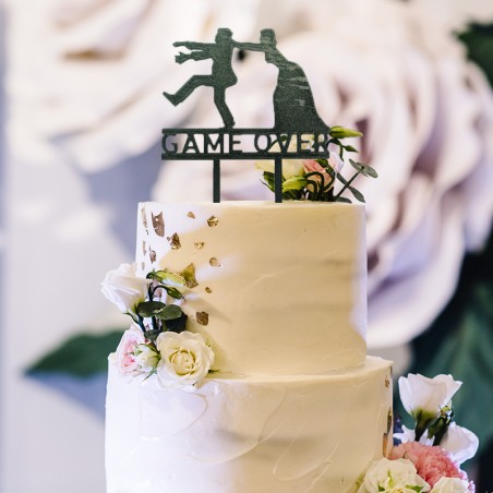 Pic à gâteau de mariage Game over