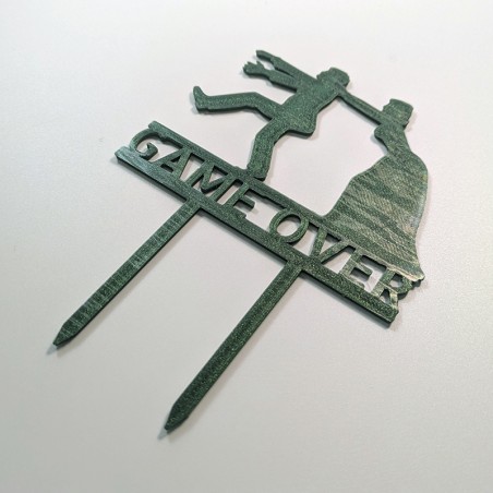 Pic à gâteau de mariage Game over