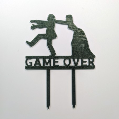 Pic à gâteau de mariage Game over