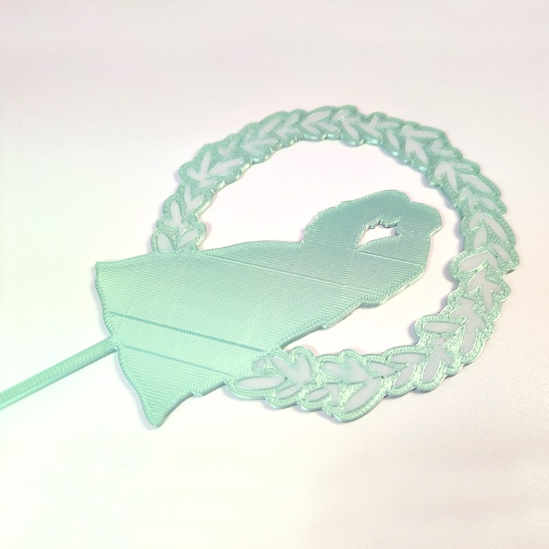 Pic à gâteau de mariage couronne