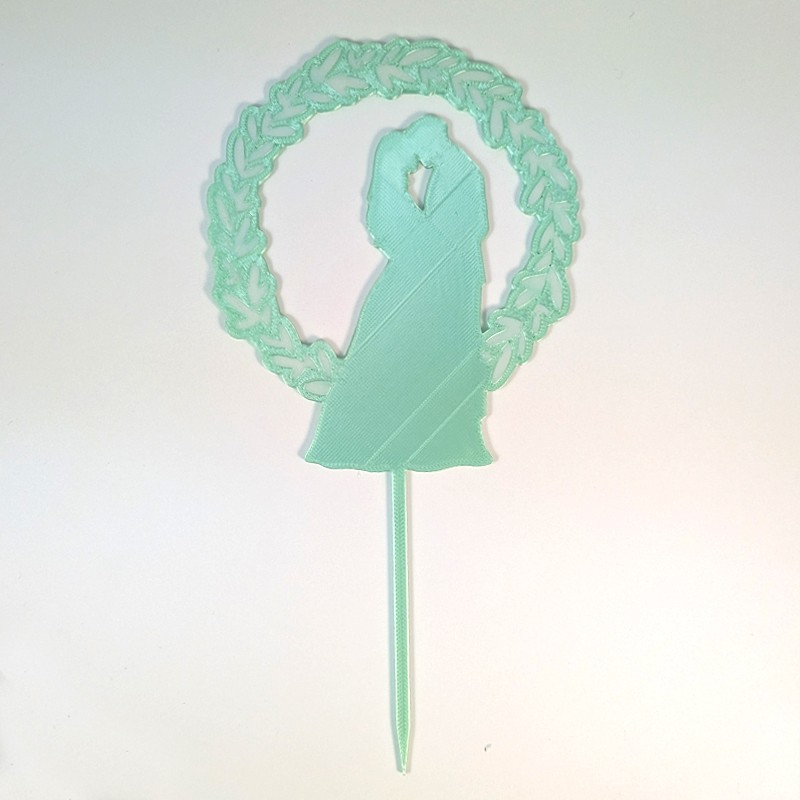 Pic à gâteau de mariage couronne