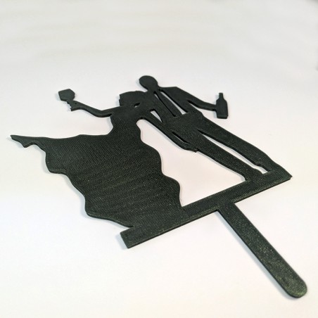 Pic à gâteau de mariage champagne