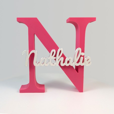 Mot sur initiale en Impression 3D