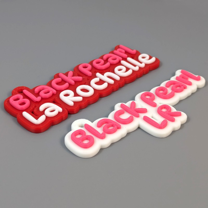 Porte-clé nom impression 3D