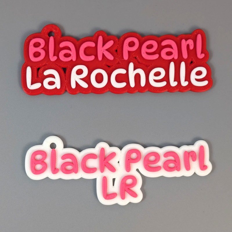 Porte-clé nom impression 3D