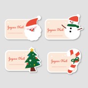 Lot De 48 étiquettes Décoratives En Papier Pour Décoration De Maison, Motif Sapin De Noël