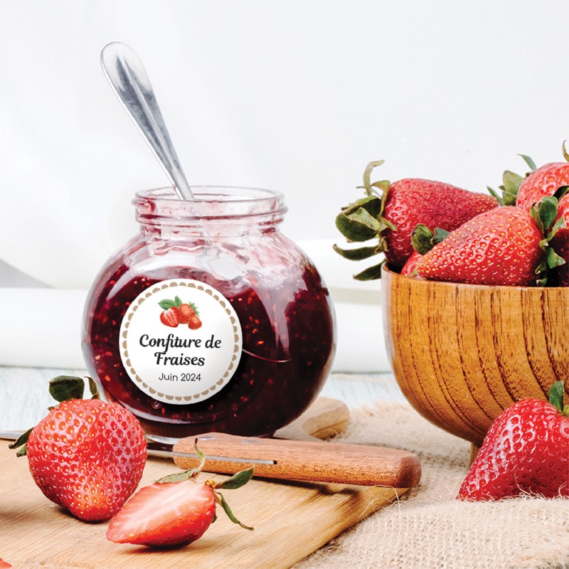 Étiquettes autocollantes personnalisées pour pots de confiture : l’allié indispensable du fait maison