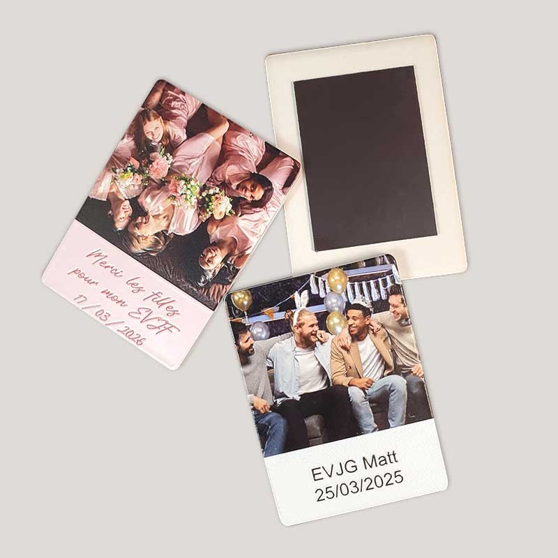 Magnet personnalisé avec photo et texte : un souvenir unique pour tous vos événements
